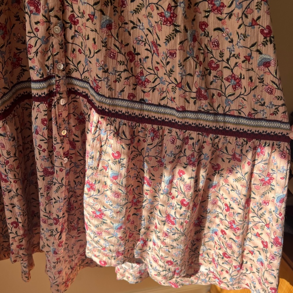 Wonderly Pink Floral Midi Dress - Picture 4 of 5